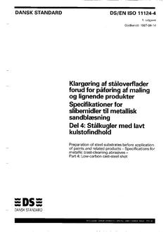 DANSK DS/EN ISO 11124-4