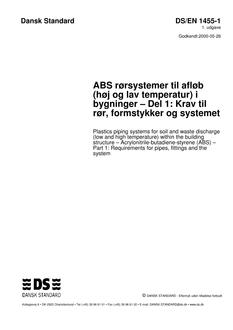 DANSK DS/EN 1455-1