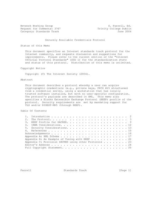 IETF RFC 3767