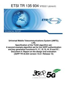 ETSI TR 135 934