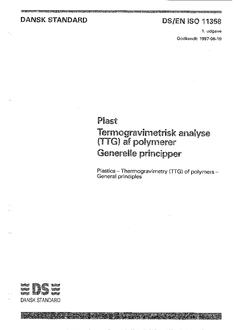 DANSK DS/EN ISO 11358