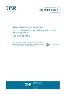 AENOR UNE-EN ISO 8536-11