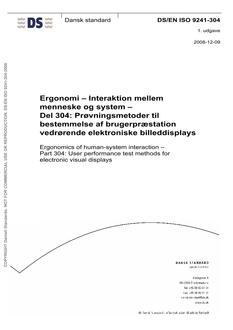 DANSK DS/EN ISO 9241-304