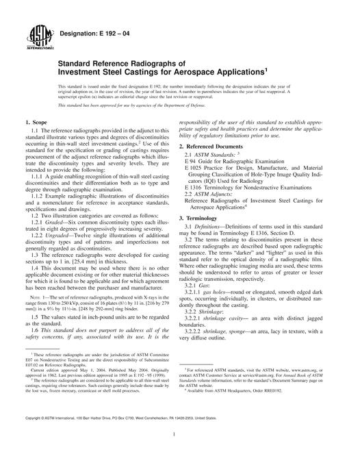 ASTM E192-04