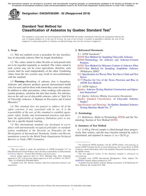 ASTM D3639/D3639M-92(2019)