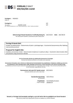 DANSK DSF/ISO/DIS 11210