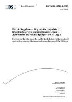 DANSK DS/EN IEC 62714-4