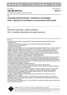 CEI EN 50174-1