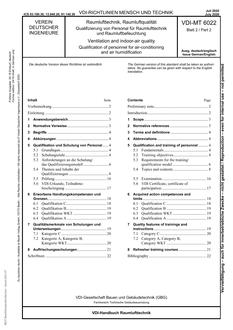 VDI VDI-MT 6022 BLATT 2