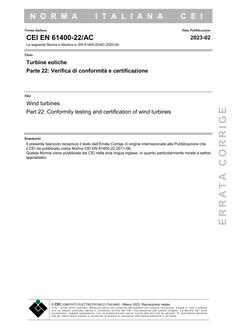 CEI EN 61400-22
