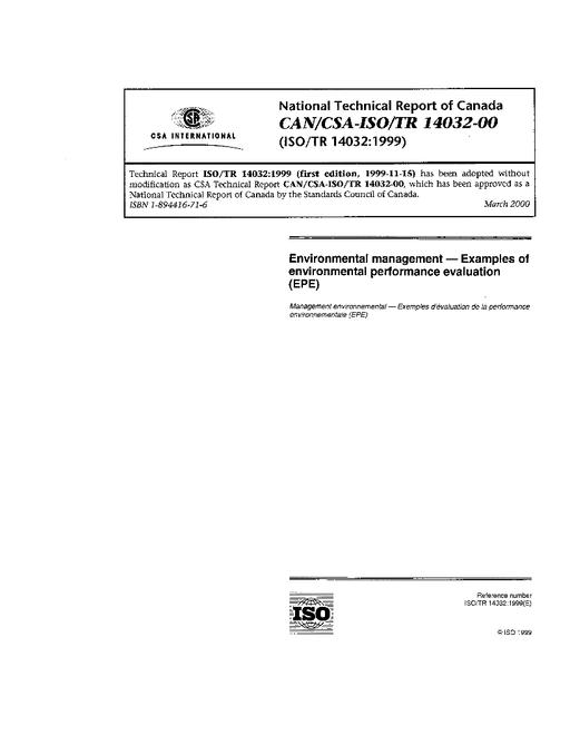 CAN/CSA-ISO/TR 14032-00
