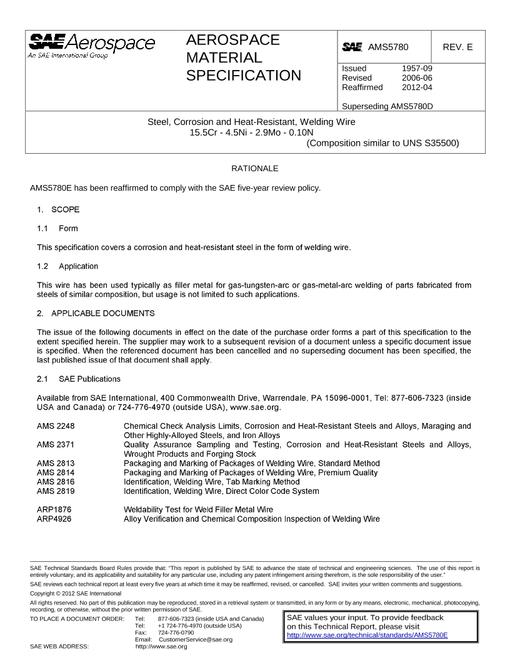 SAE AMS5780E