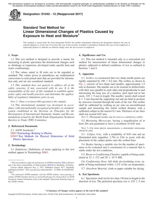 ASTM D1042-12(2017)