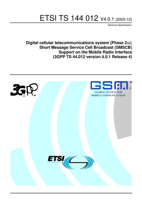 ETSI TS 144 012