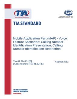 TIA ANSI/TIA-41.324-E-1