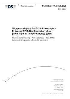 DANSK DS/EN IEC 60068-2-38