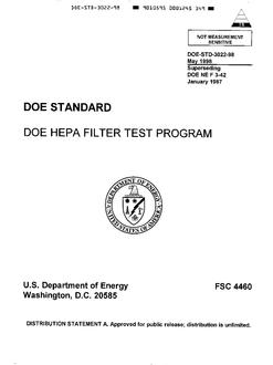 DOE DOE STD-3022-98