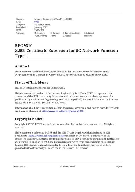 IETF RFC 9310