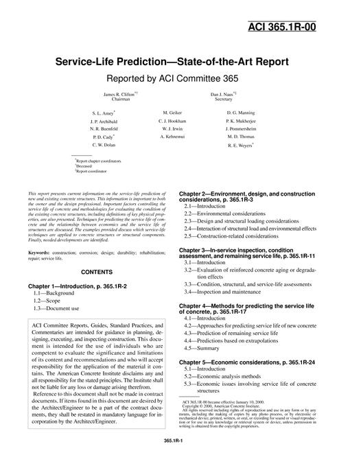 ACI 365.1R-00