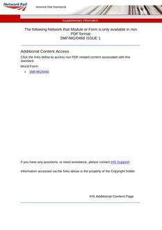NR SMF/MG/0468 ISSUE 1