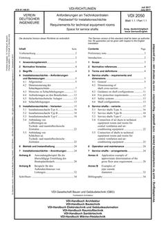 VDI VDI 2050 BLATT 1.1