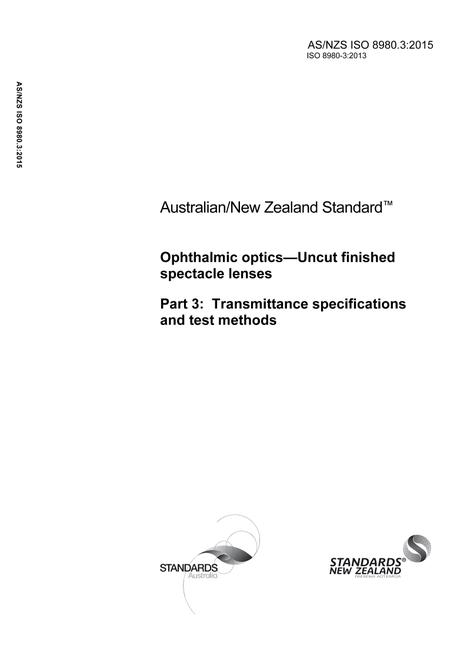 AS/NZS ISO 8980.3:2015