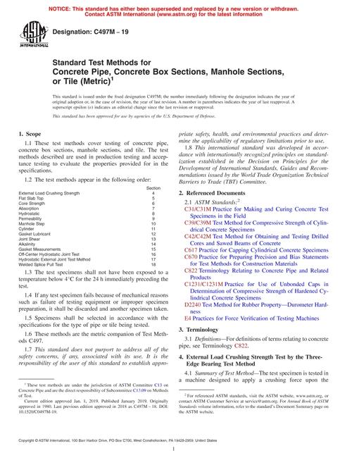 ASTM C497M-19