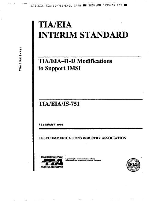 TIA TIA/EIA/IS-751