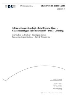 DANSK DS/ISO/IEC TR 29107-1