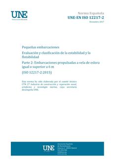 AENOR UNE-EN ISO 12217-2