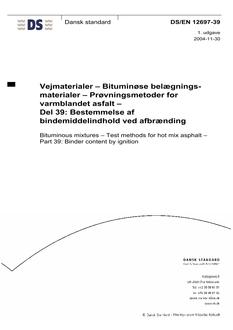 DANSK DS/EN 12697-39