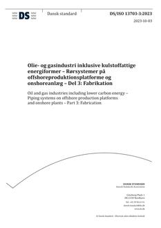 DANSK DS/ISO 13703-3