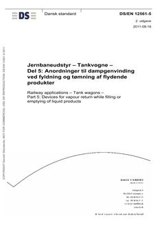 DANSK DS/EN 12561-5