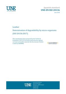 AENOR UNE-EN ISO 20136