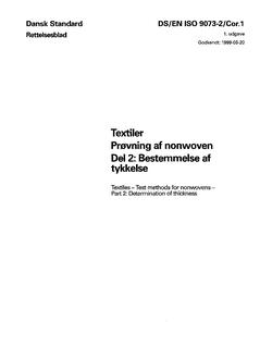 DANSK DS/EN ISO 9073-2