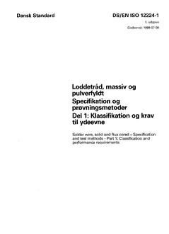 DANSK DS/EN ISO 12224-1