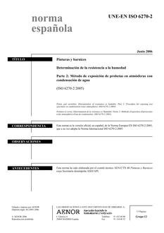 AENOR UNE-EN ISO 6270-2