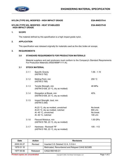 FORD ESA-M4D379-A
