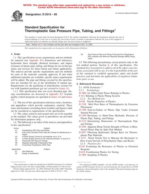 ASTM D2513-05
