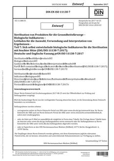 DIN EN ISO 11138-7 - DRAFT