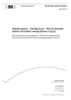 DANSK DS/EN IEC 62053-23