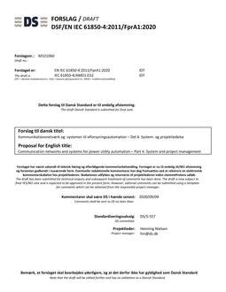 DANSK DSF/EN IEC 61850-4/FPRA1