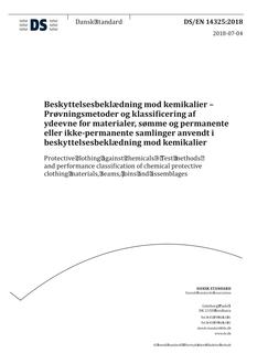 DANSK DS/EN 14325