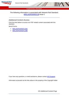 NR NR/L3/OPS/045/3.28 ISSUE 1