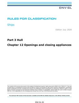 DNV DNVGL-RU-SHIPS PART 3 CHAPTER 12