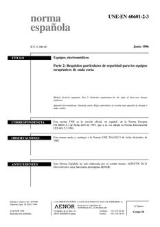 AENOR UNE-EN 60601-2-3