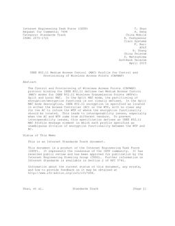 IETF RFC 7494