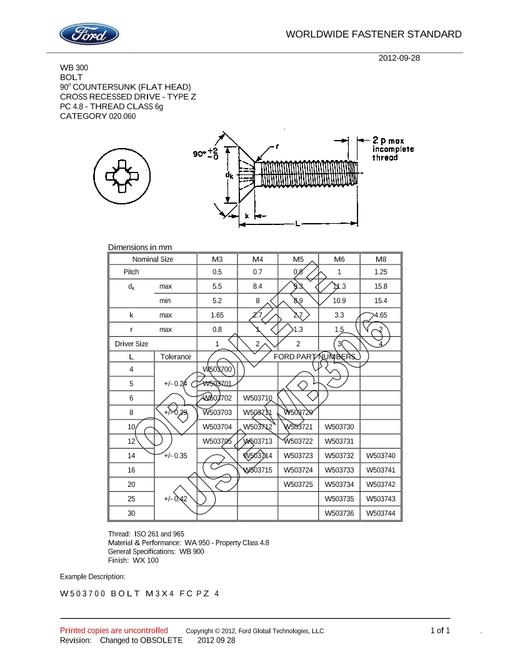 FORD WB 300