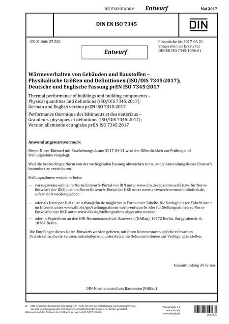 DIN EN ISO 7345 - DRAFT