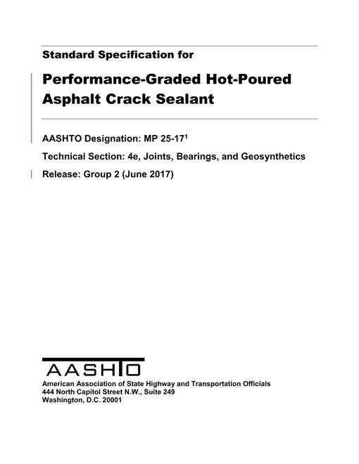 AASHTO MP 25-17
